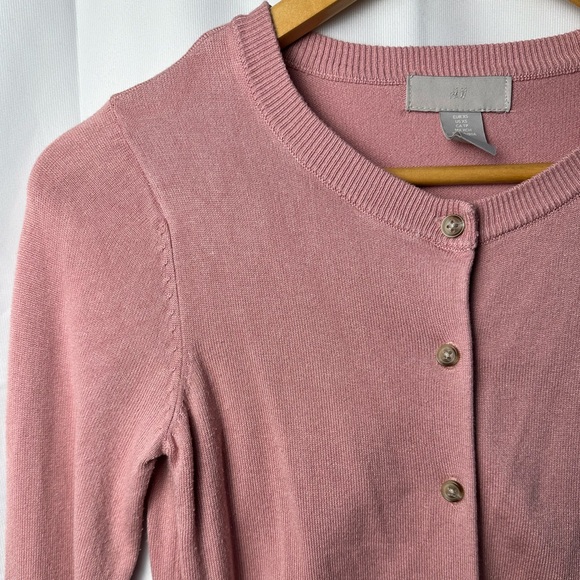 H&M Fine Knit Cardigan in Pink - Picture 2 of 4